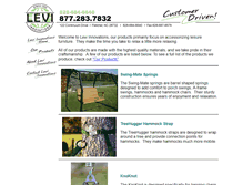 Tablet Screenshot of leviinnovations.com